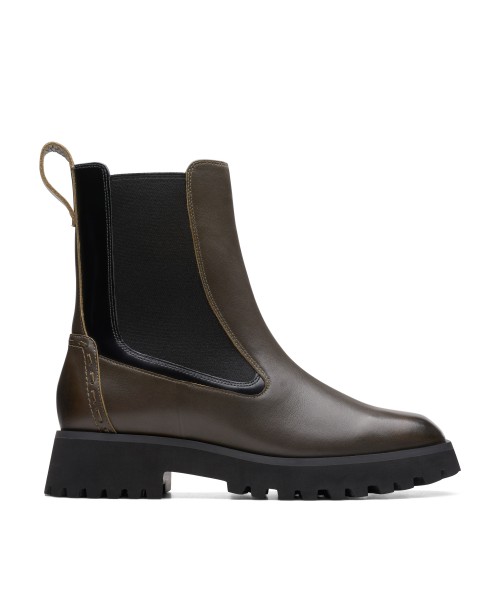 Clarks - Stayso Rise Olive Leather Clarks - Stayso Rise Olive Leather